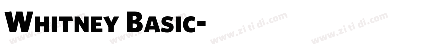 Whitney Basic字体转换